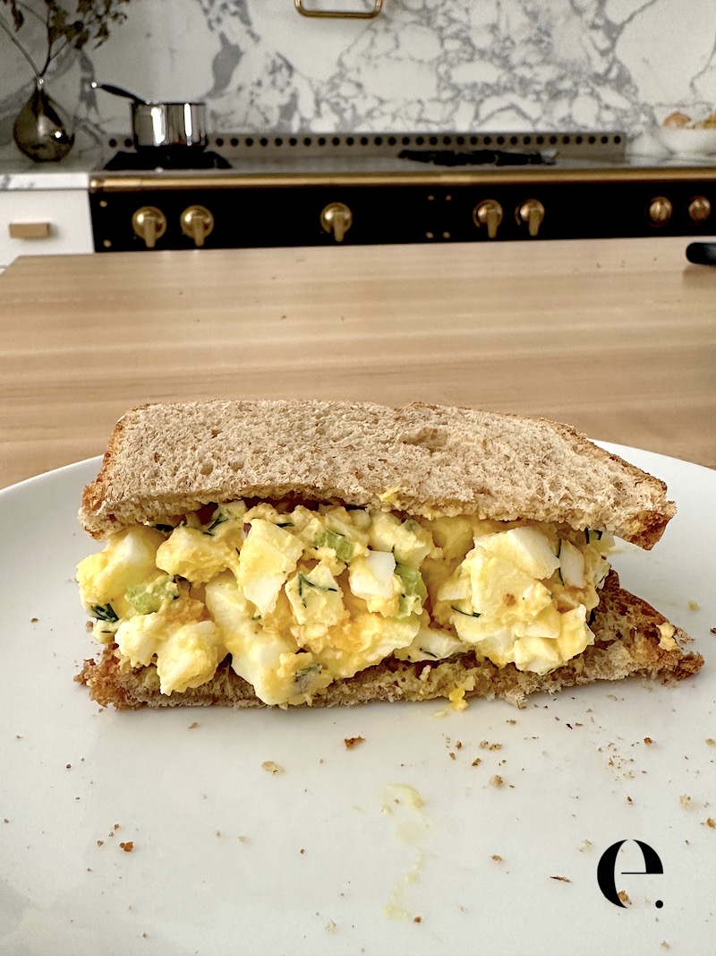 Single-Serve Lightened-Up Egg Salad